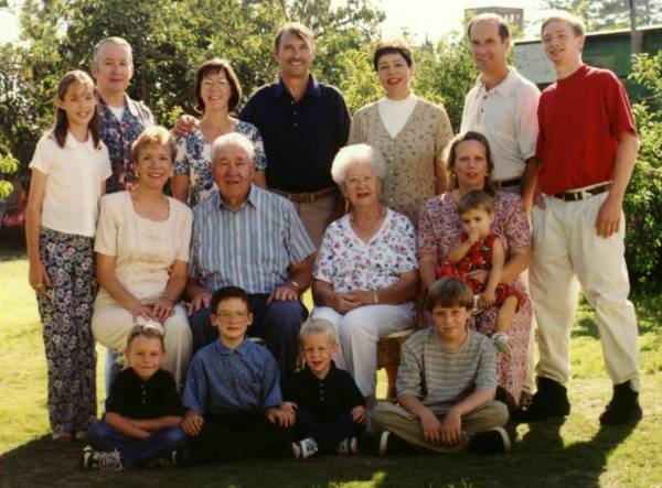 Joe, Fran & Family in 1998